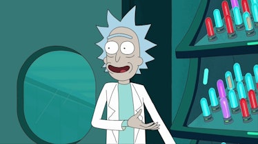 Rick Sanchez totally knows he's on a TV show.