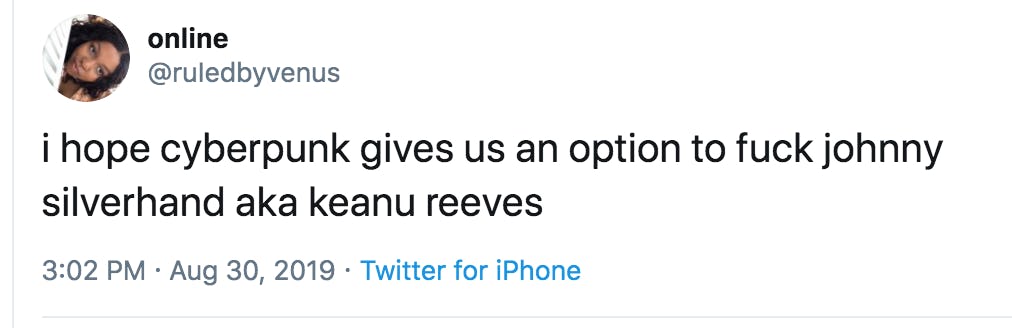 In Cyberpunk 2077 Can You Get Down With Keanu Reeves