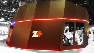 Zamperla’s Z+ VR Box at IAAPA 2017.
