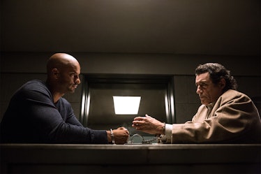 Ricky Whittle and Ian McShane in 'American Gods' episode 5