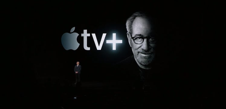 Steven Spielberg during the Apple livestream event on March 25, 2019.
