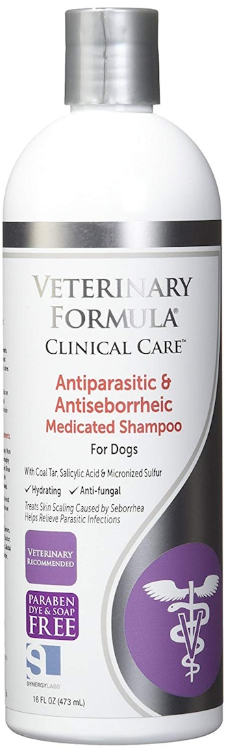 Veterinary Formula Clinical Care Antiparasitic and Antiseborrheic Medicated Shampoo for Dogs