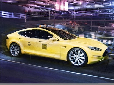 Tesla Model S as electric taxi