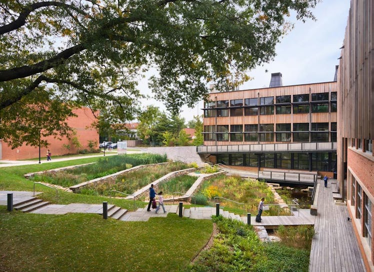 Sidwell Friends wastewater stormwater recycling sustainability futuristic school education