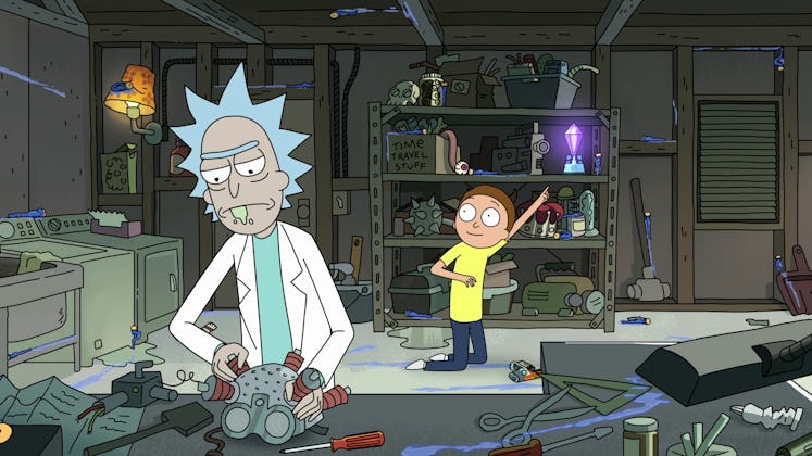rick and morty time travel stuff