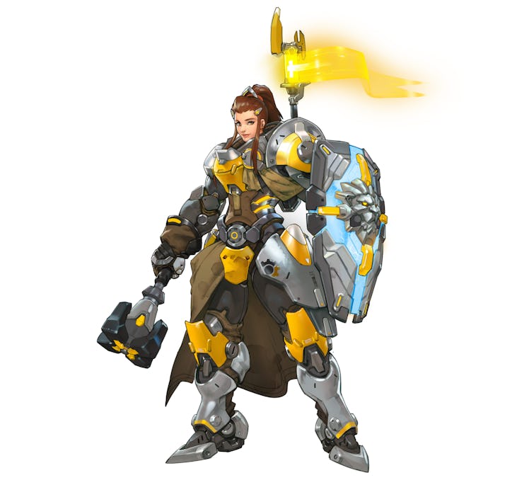 Brigitte is a kind of frontline brawler with Defense and Support perks.