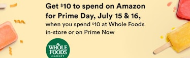 Get $10 when you shop at Whole Foods