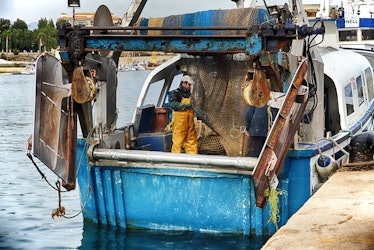 man on a fishing boat