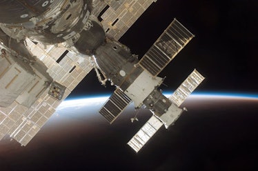These days astronauts travel to the International Space Station via the Russian Soyuz spacecraft.
