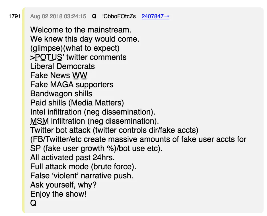 The Bizarre 'QAnon' Conspiracy Theory, Explained
