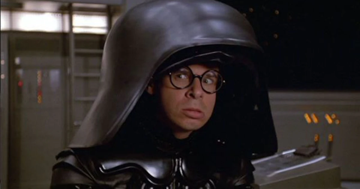 It S Not Spaceballs 2 But Rick Moranis Is Playing Darth Helmet Again