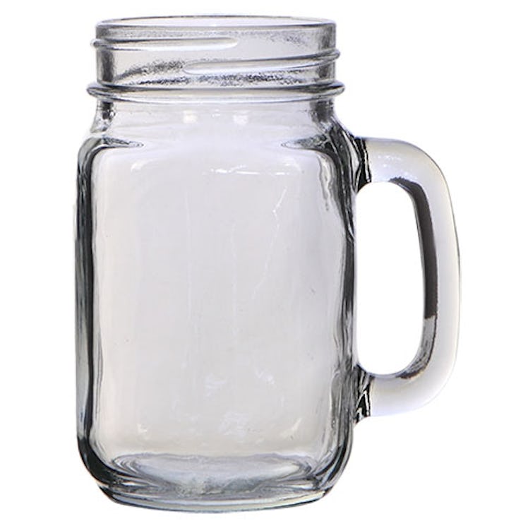 mason jar with handle