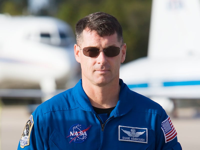 Shane Kimbrough in his astronaut overall
