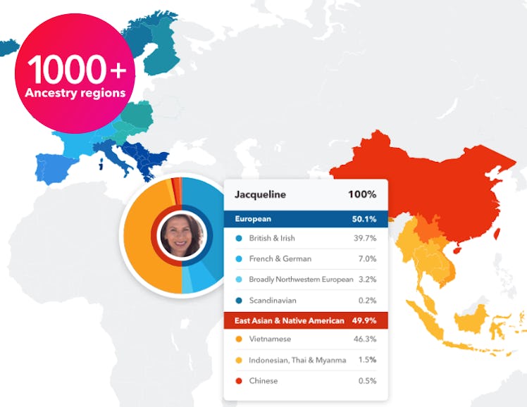 Comprehensive ancestry results with 23andMe