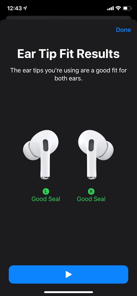 Apple AirPods Ear Tip Fit test