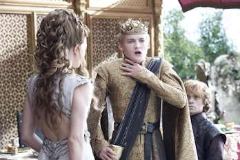 joffrey baratheon margaery tyrell tyrion lannister purple wedding choke death strangler
