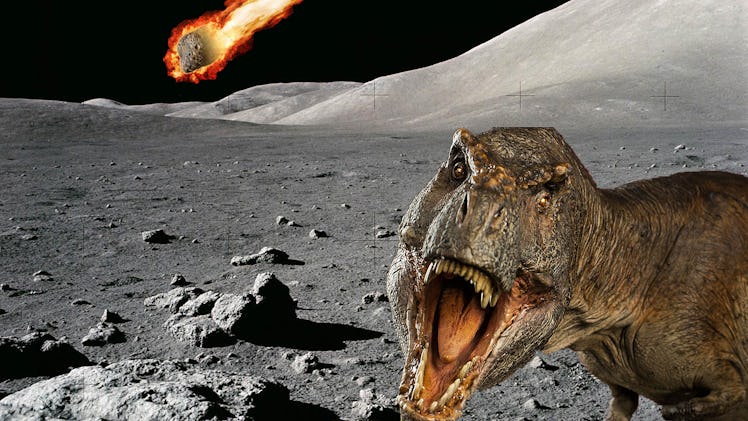 asteroid impact dinosaur moon