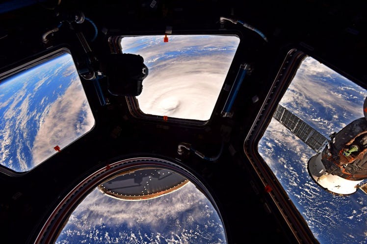 Hurricane Noru from the space station's Cupola capsule