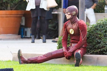 The Flash Sitting Down