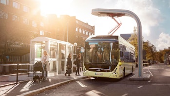 The Volvo 7900 Electric bus.