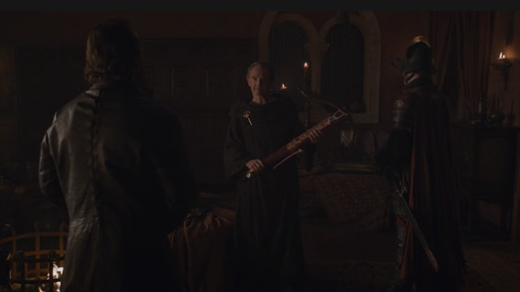Qyburn gifts Bronn with Tyrion's crossbow in 'Game of Thrones' in Season 8