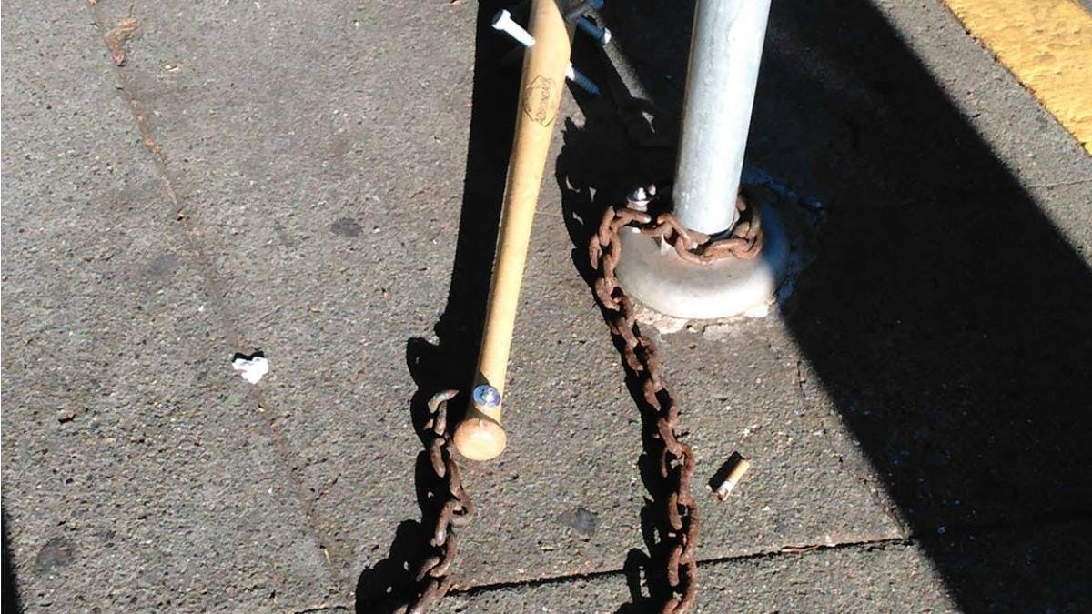 Spiked Baseball Bats Installed Around San Francisco May Be a Threat to Tech