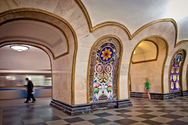 Novoslobodskaya Metro Station, Moscow