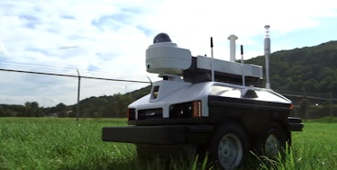 Sharp INTELLOS A-UGV smart drone unmanned ground vehicle patrol weed pot jazz cabbage devil's lettuc...