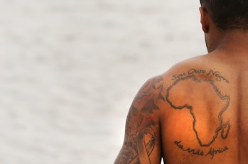 tattoo outdoors sun beach