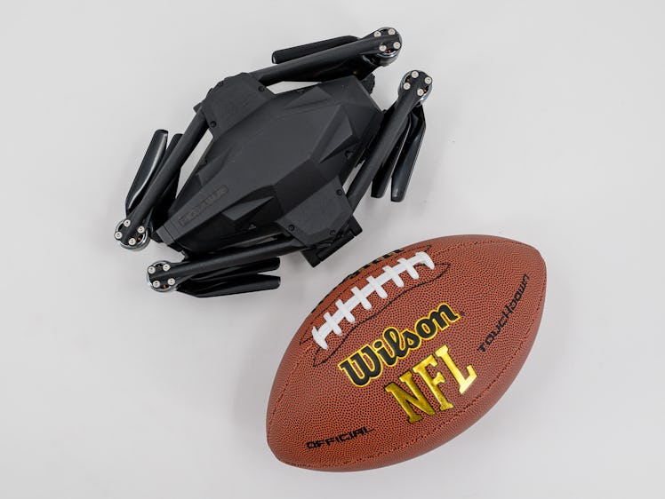 The Pegasus Mini is about the same size as an American football.