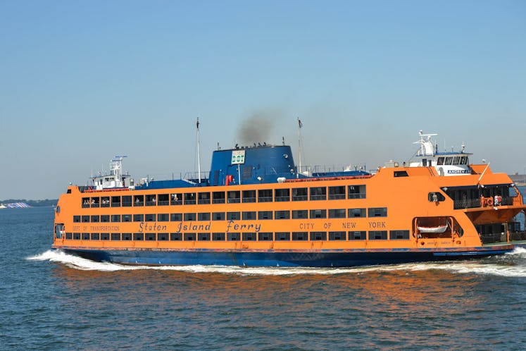 Staten Island ferry during a ride