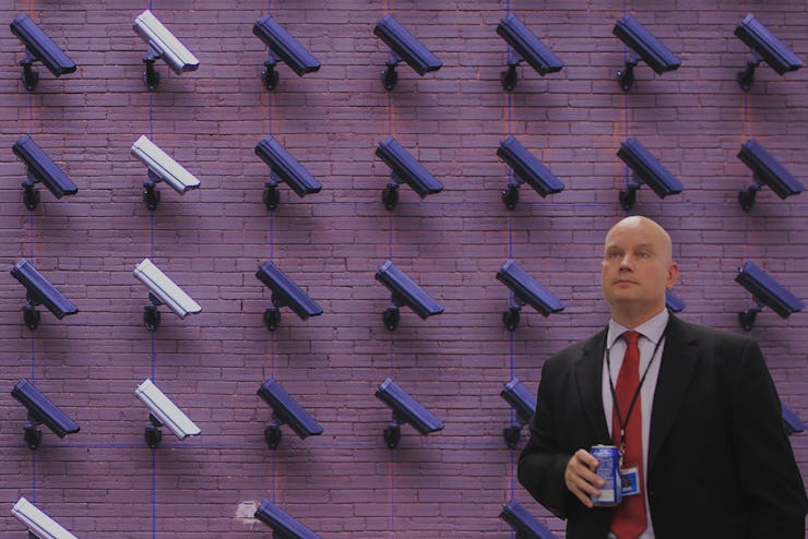 James Connell briefs the media at Guantanamo Bay, Cuba.