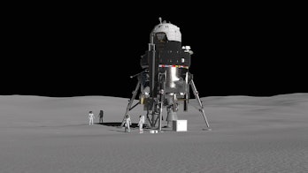 Artist's rendition of Lockheed Martin's lunar lander 