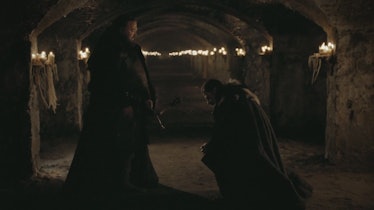 Game of Thrones Robert and Ned in Wnterfell Crypts
