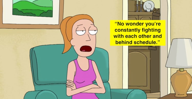 Summer's jab at 'Rick and Morty' is the creators' latest troll to fans.