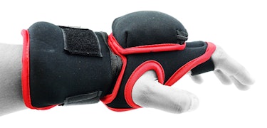 Get weighted gloves more like this rather than traditional boxing gloves.