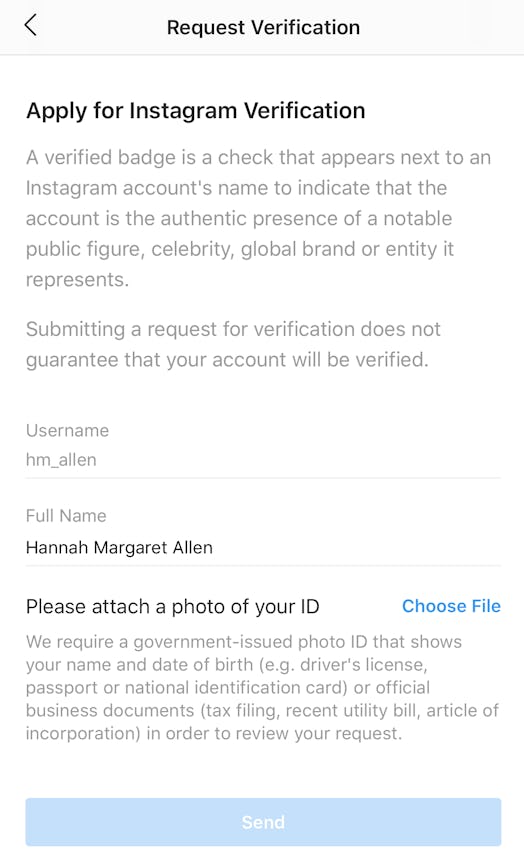 Instagram verification guide