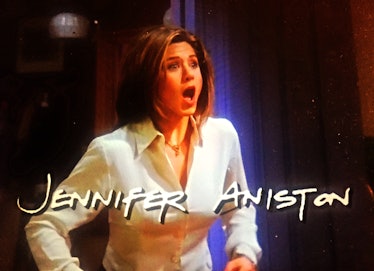 The definitive Jennifer Aniston opening face from the Friends credits