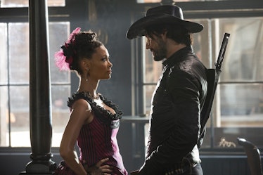 Thandie Newton and Rodrigo Santoro in 'Westworld'