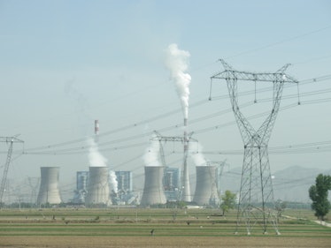Photo of a coal-fired power plant in Shuozhou, Shanxi, China