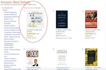 'A Day in the Life of Marlon Bundo' was the top-selling book on Amazon.com on Monday, March 19, 2018...