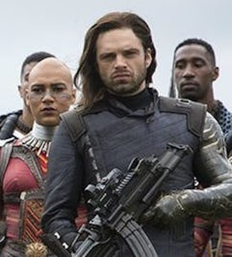 Bucky's new arm is much different than his last one.