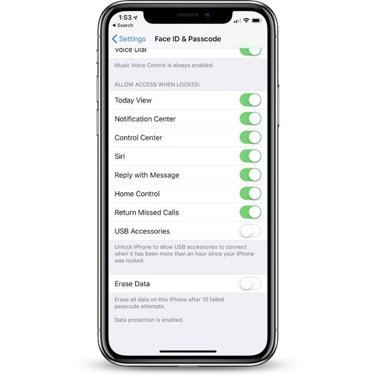 apple ios usb restricted mode security