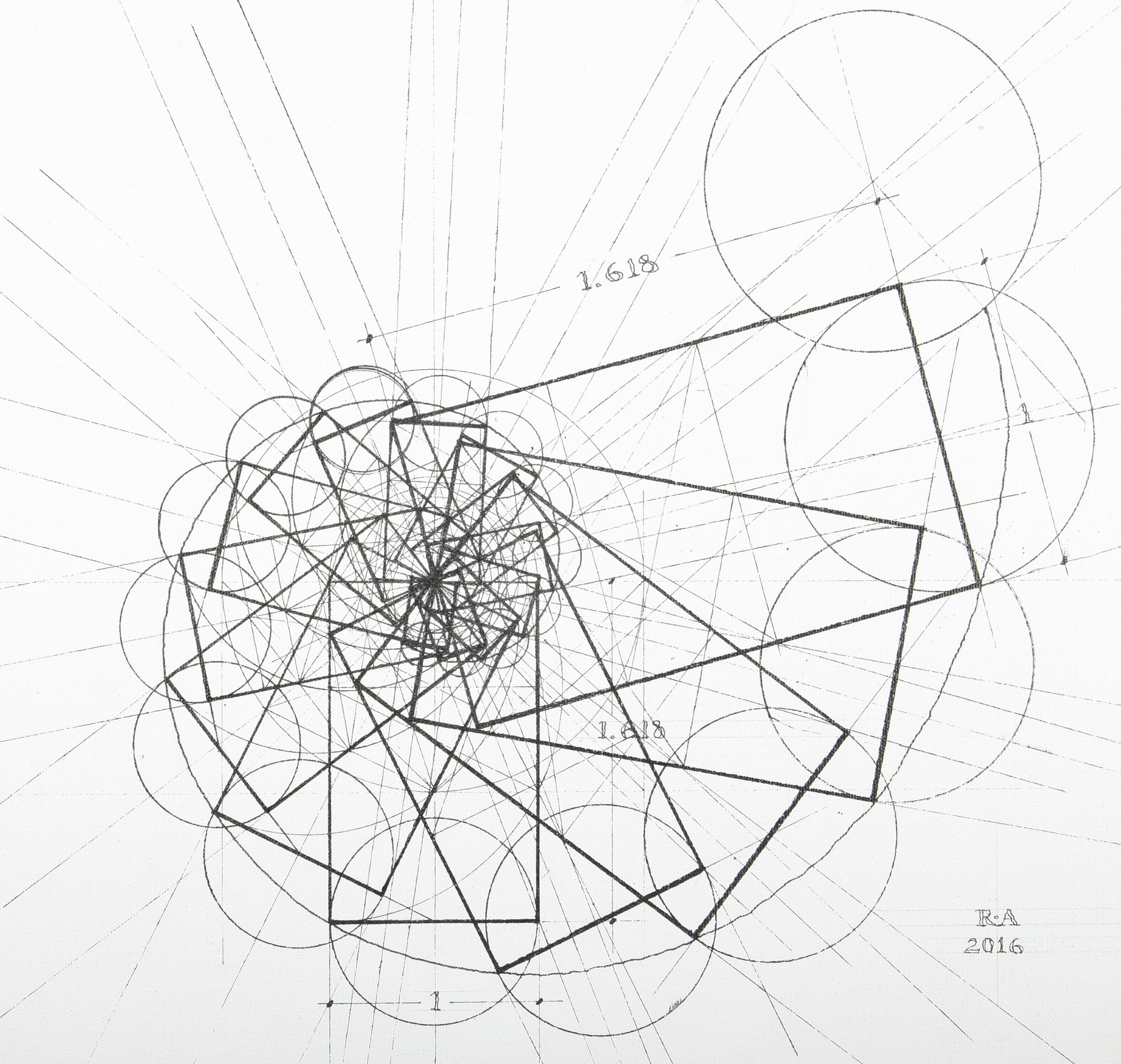 Rafael Araujo Draws Perfect Illustrations by Hand Using Math's Golden Ratio