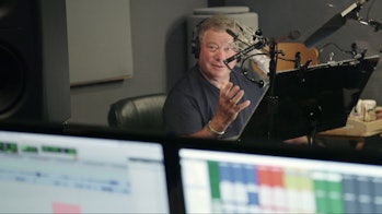 Shatner recording the voice of Phil in 'Aliens Ate My Homework'