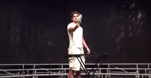 cavs water bottle flip