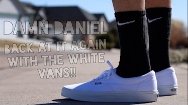 Go with some white Vans.
