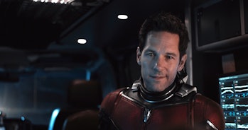 Paul Rudd as Scott Lang, aka Ant-Man, in 'Ant-Man and the Wasp'.