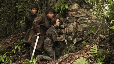 Joe Dempsie as Gendry Waters and Maisie Williams as Arya Stark in 'Game of Thrones' Season 3