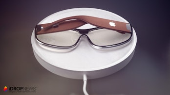 The glasses on charge.